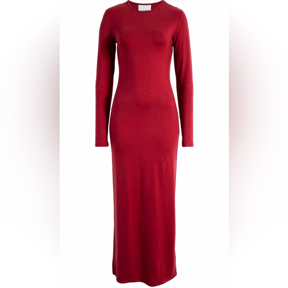 Reformation Tommie Long Sleeve Stretch Dress